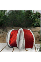 Shop For 2.5" Snow Edge Satin Glitter Ribbon: Red (10 Yards)