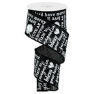 Shop For 2.5" Southern Charm Royal Ribbon: Black & White (10 Yards)