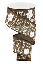 Shop For 2.5" Southern Charm Royal Ribbon: Brown & White (10 Yards)