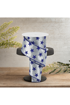 Shop For 2.5" Stars on Metallic Ribbon: Silver (10 Yards)