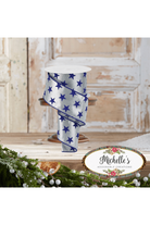 Shop For 2.5" Stars on Metallic Ribbon: Silver (10 Yards)