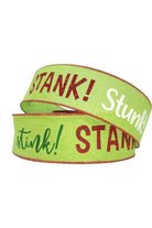 Shop For 2.5" Stink Stank Stunk Ribbon: Lime Green (10 Yards)