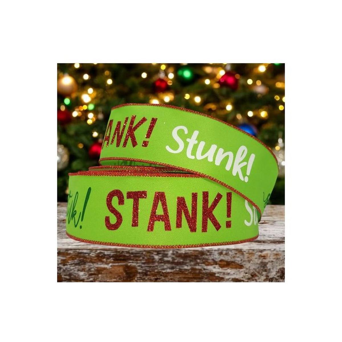 Shop For 2.5" Stink Stank Stunk Ribbon: Lime Green (10 Yards)