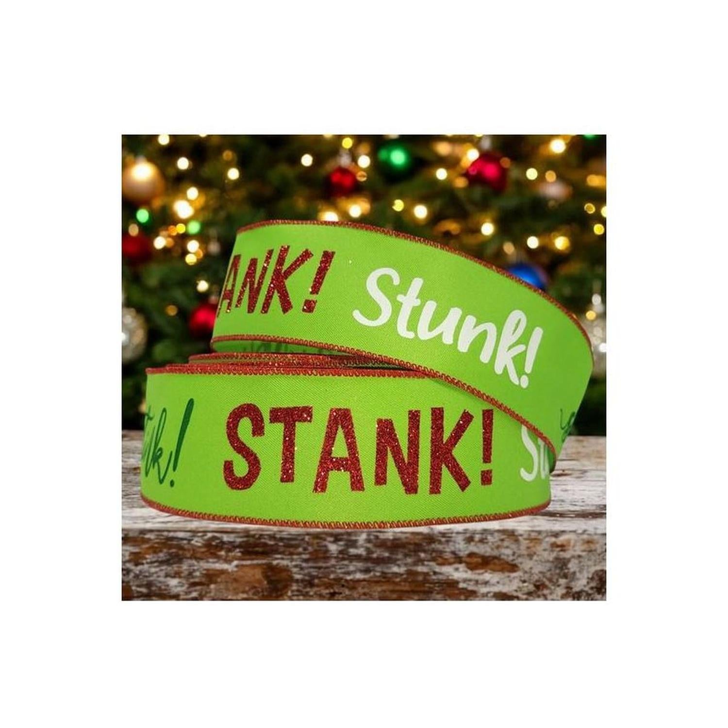 Shop For 2.5" Stink Stank Stunk Ribbon: Lime Green (10 Yards)