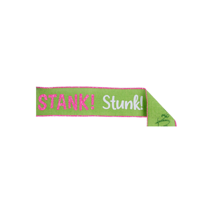Shop For 2.5" Stink Stank Stunk Ribbon: Pink/Green (10 Yards)