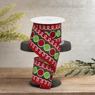 Shop For 2.5" Striped Glitter Circle Loops Ribbon: Red (10 Yards)