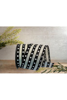 Shop For 2.5" Studded Stripes Ribbon: Black (Yards) at Michelle's aDOORable Creations