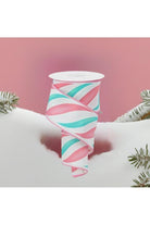 Shop For 2.5" Swirl Candy Stripe Ribbon: Pink/Ice Blue (10 Yards) RGE1049WM