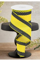 Shop For 2.5" Swiss Dots Royal Ribbon: Sun Yellow (10 Yards)