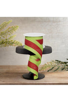 Shop For 2.5" Tricolor Striped Ribbon: Red/Lime Green (10 Yards)