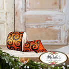 Shop For 2.5" Ultra Glitter Swirls Ribbon: Orange & Black (10 Yards)