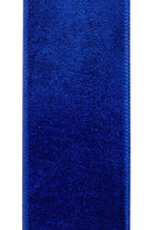 Shop For 2.5" Velvet Plush Dupioni Ribbon: Royal Blue (10 Yards)