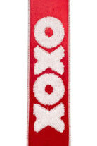 Shop For 2.5" Velvet Plush XOXO Ribbon: Red (5 Yards)