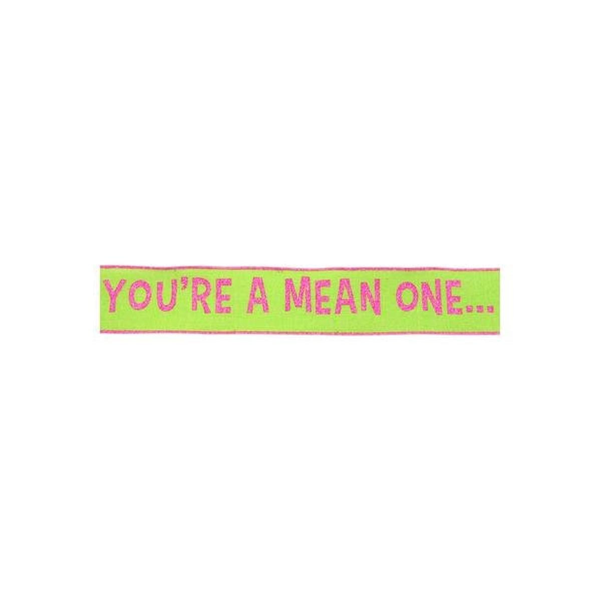 Shop For 2.5" Velvet You're A Mean One Ribbon: Pink/Green (10 Yards)