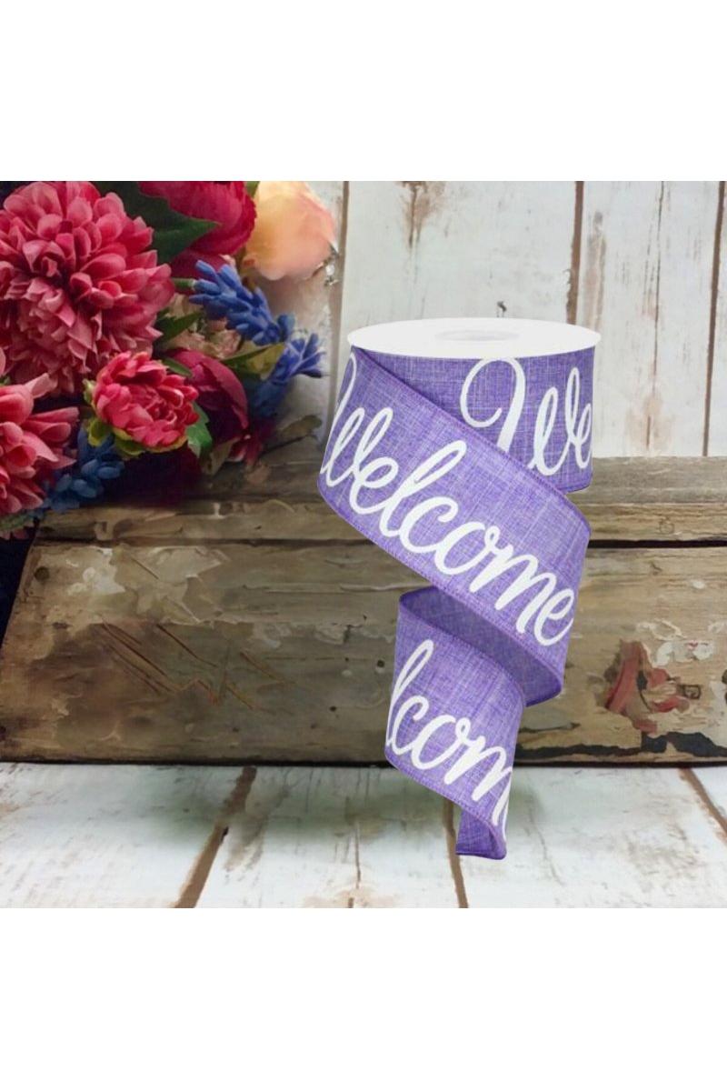 Shop For 2.5" Welcome Royal Ribbon: Lavender (10 Yards)