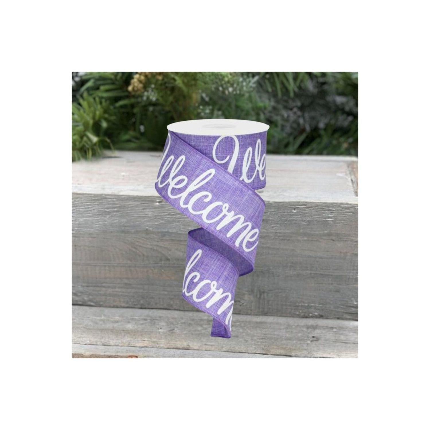 2.5" Welcome Royal Ribbon: Lavender (10 Yards)