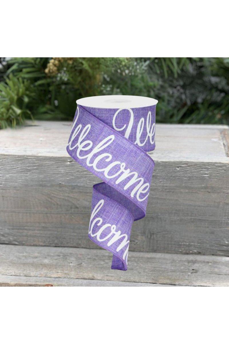 Shop For 2.5" Welcome Royal Ribbon: Lavender (10 Yards)