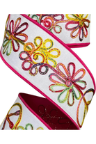 Shop For 2.5" Whimsy Hippie Ribbon: Hot Pink (10 Yards)