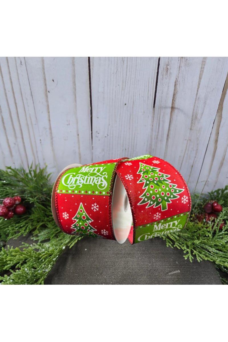 Shop For 2.5" Whimsy Merry Christmas Ribbon: Red (10 Yards)