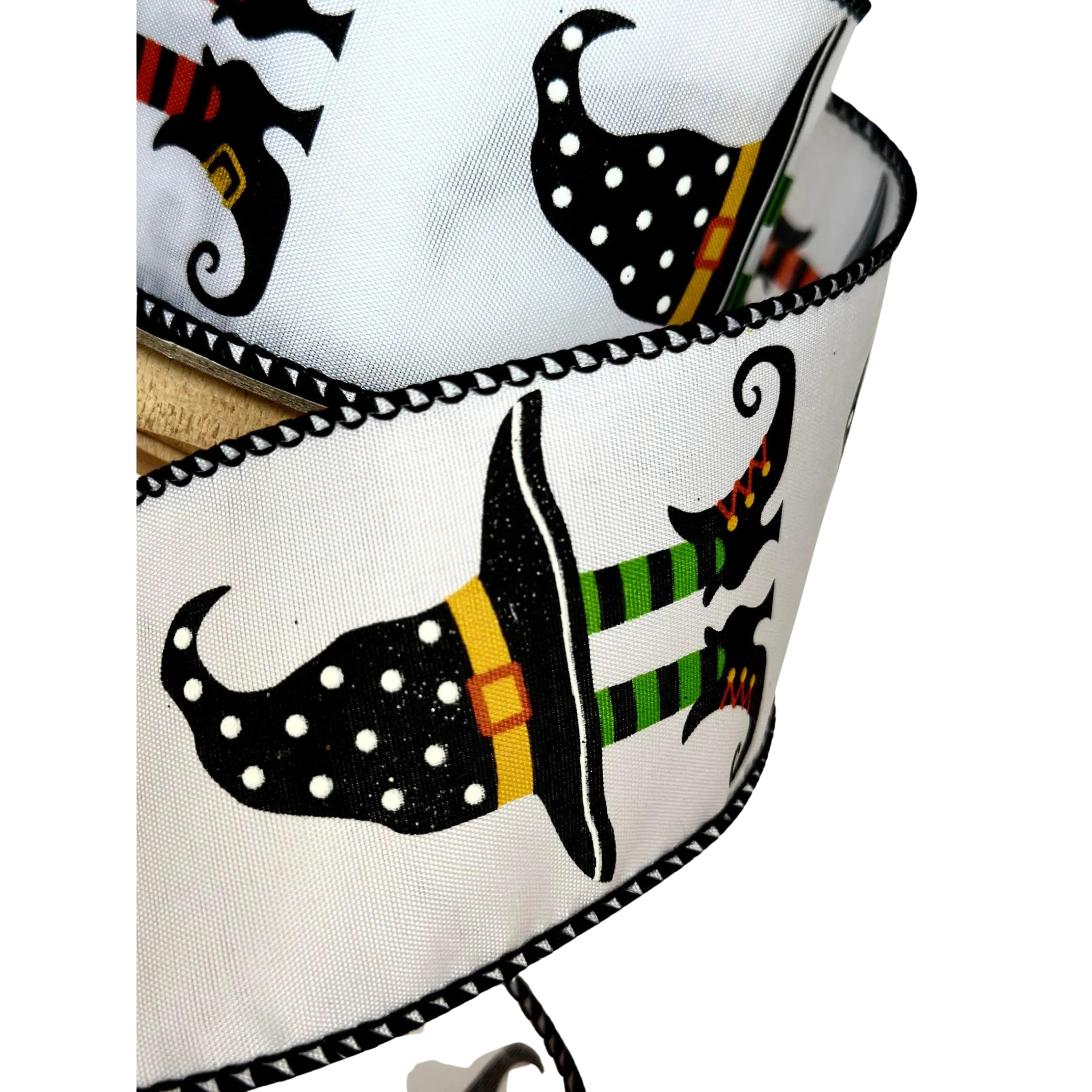 Shop For 2.5" Witch Hat and Boots Ribbon: White (10 Yards)