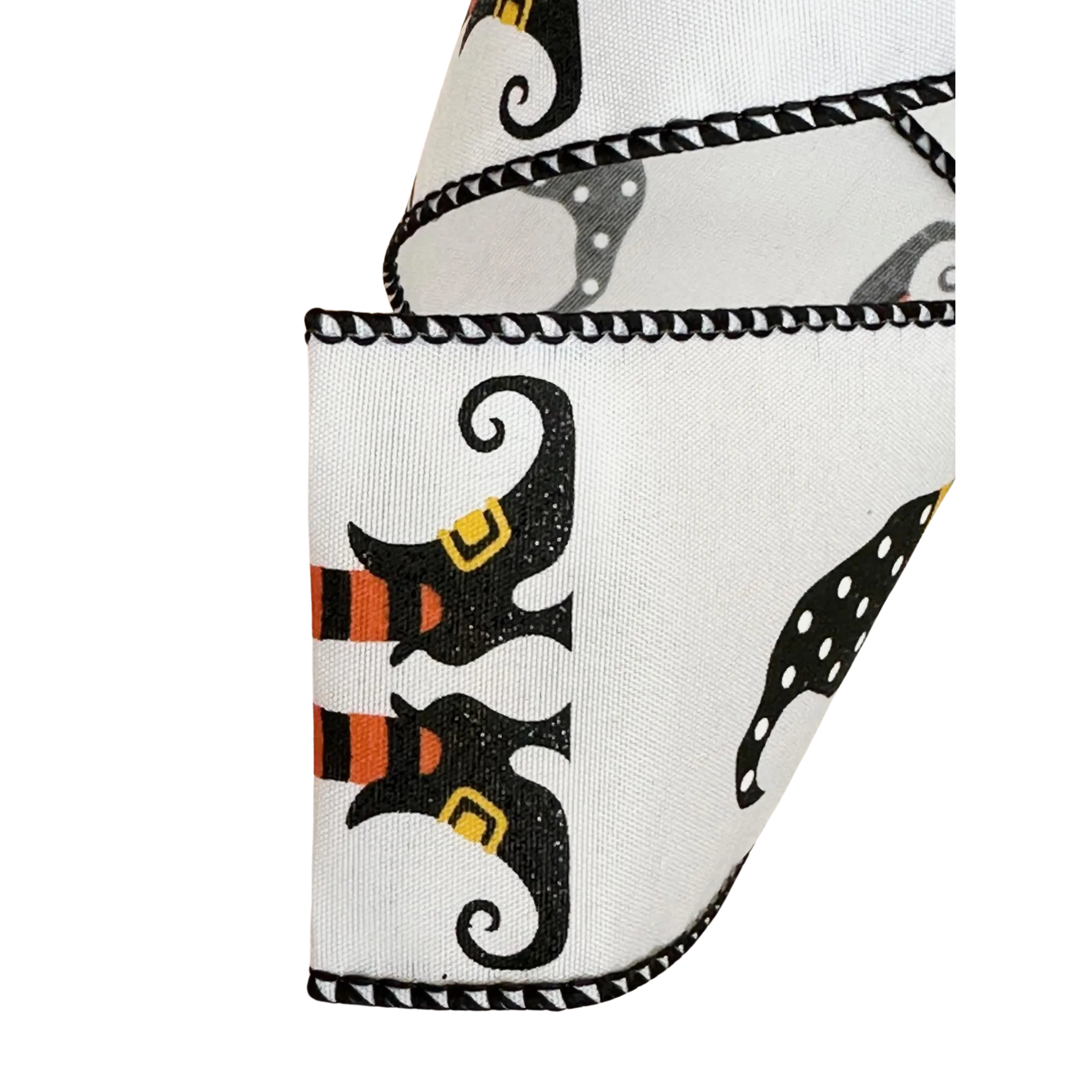 Shop For 2.5" Witch Hat and Boots Ribbon: White (10 Yards)