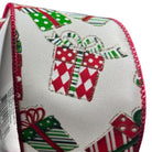 Shop For 2.5" Wrapped Gifts Ribbon: Red, Green, and White (10 Yards)