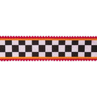 Shop For 2.5in Black and White Check Pom Pom Edging Ribbon (10 Yards)