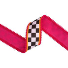Shop For 2.5in Black and White Check Pom Pom Edging Ribbon (10 Yards)