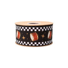 Shop For 2.5in Black White Check Edge Drum Ribbon (10 Yards)