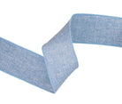 Shop For 2.5in Blue Linen Ribbon (10 Yards)