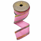Shop For 2.5in Dupion Center Braid Ribbon: Light Pink (10 Yards)