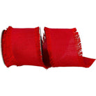 Shop For 2.5in Dupioni Silk Fringe Ribbon: Red ( 10 Yards)