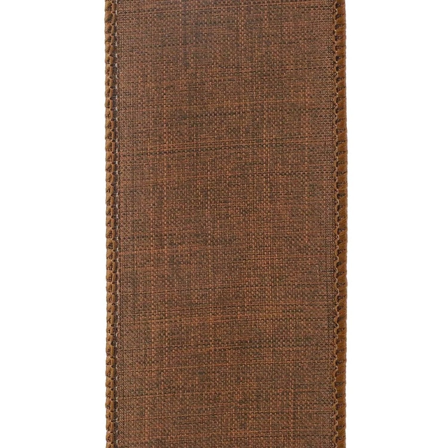 Shop For 2.5in Everyday Linen Ribbon: Chocolate Brown (10 Yards)