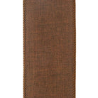 Shop For 2.5in Everyday Linen Ribbon: Chocolate Brown (10 Yards)