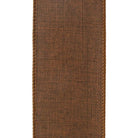 Shop For 2.5in Everyday Linen Ribbon: Chocolate Brown (10 Yards)