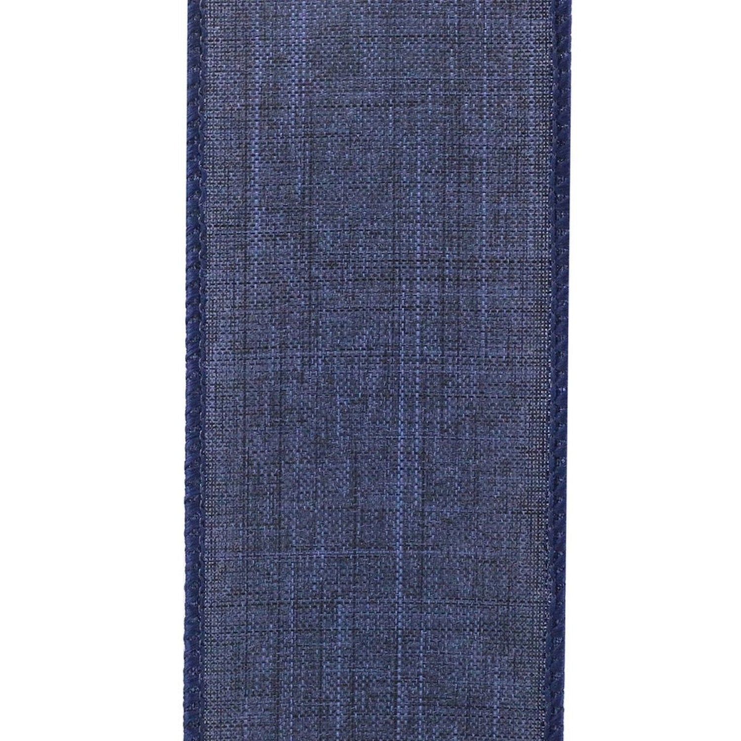Shop For 2.5in Everyday Linen Ribbon: Denim Blue (10 Yards)