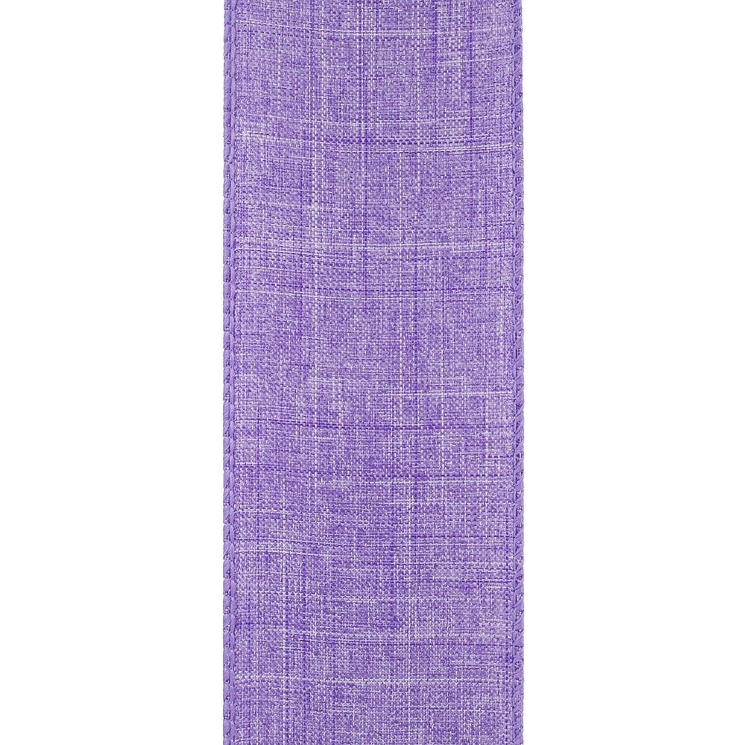 Shop For 2.5in Everyday Linen Ribbon: Purple (10 Yards)