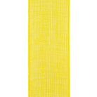 Shop For 2.5in Everyday Linen Ribbon: Yellow (10 Yards)