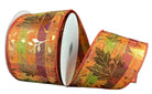 Shop For 2.5in Fall Plaid with Gold Metallic Leaves Ribbon (10 Yards)