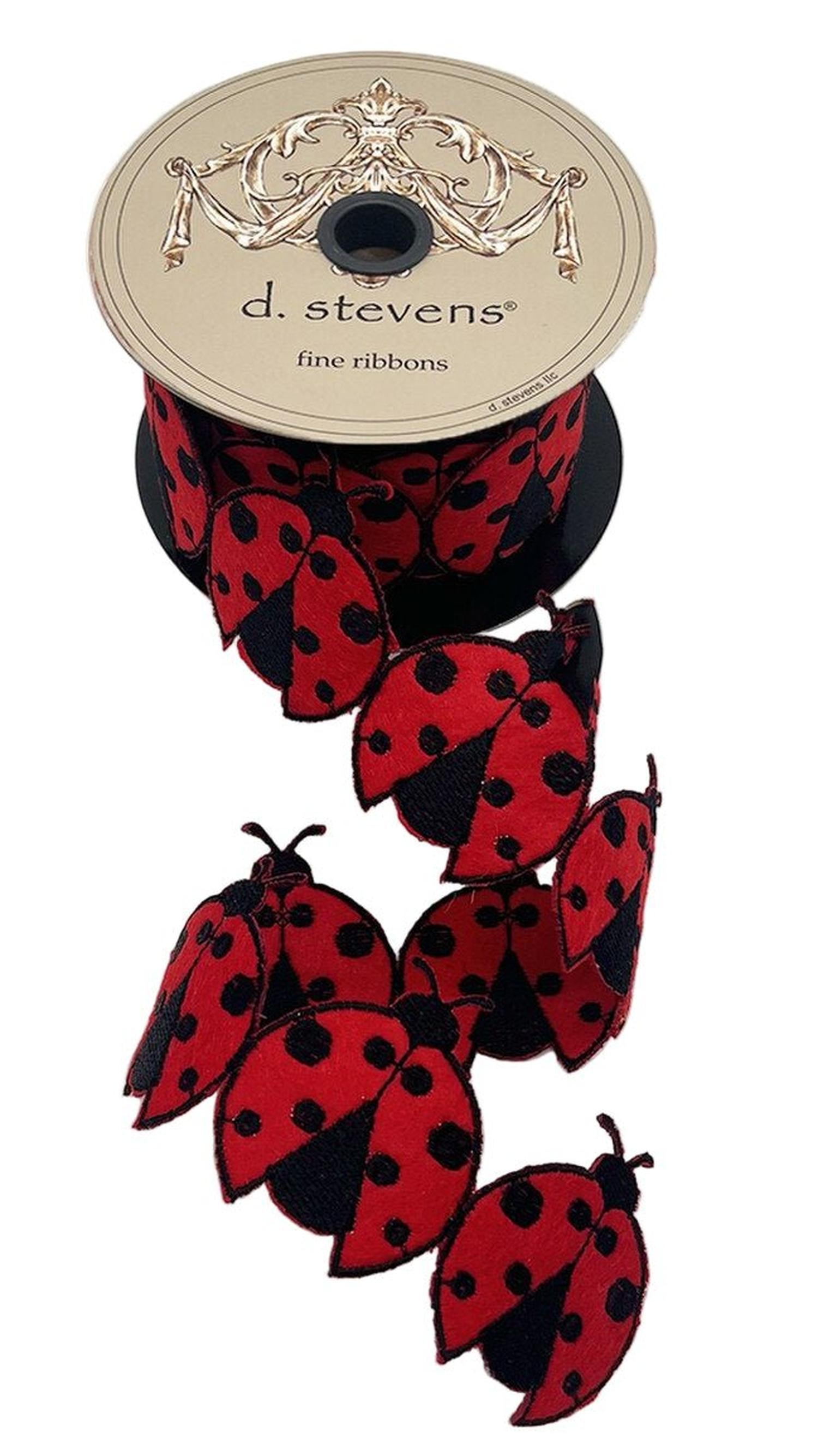 2.5in Felt Embroidery Lady Bug Garland (5 Yards)