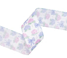 Shop For 2.5in Florals and Bow Ribbon: Blue/White (10 Yards)