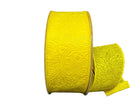 Shop For 2.5in Flower Embossed Ribbon: Daffodil Yellow (10 Yards)