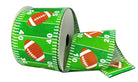 Shop For 2.5in Football Field Big Football Ribbon: Green (10 Yards)