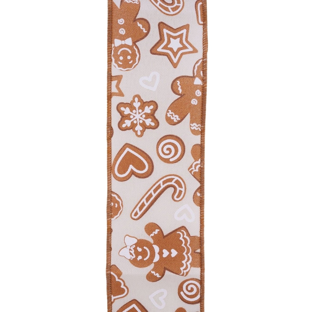 Shop For 2.5in Gingerbread Ribbon: Cream (10 Yards)