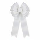 Shop For 2.5in Glitter on Fabric Ribbon: Iridescent White (10 Yards)