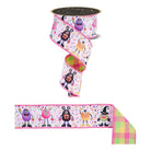 Shop For 2.5in Halloween Monster Ribbon: White (10 Yards)