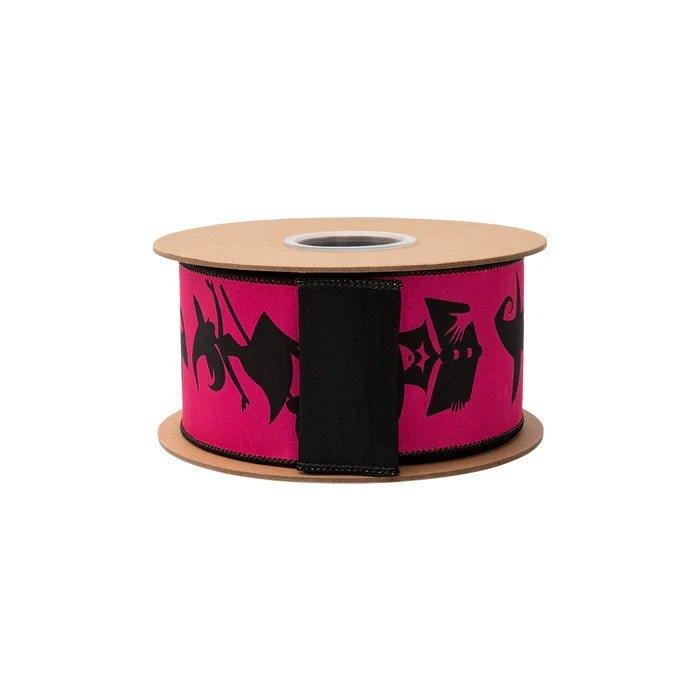 Shop For 2.5in Halloween Witch Ribbon: Hot Pink (10 Yards)