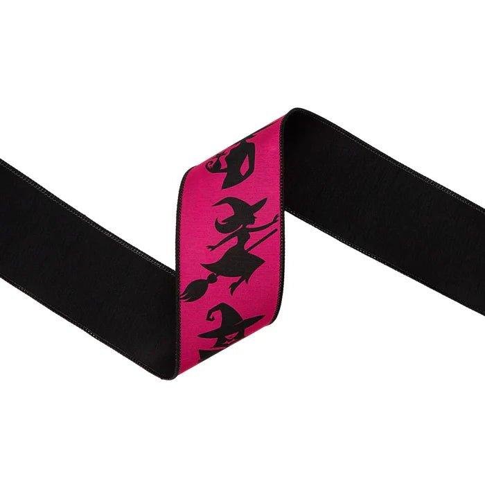 Shop For 2.5in Halloween Witch Ribbon: Hot Pink (10 Yards)