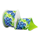 Shop For 2.5in Jumbo Blueberries Fused Ribbon: Lime Green