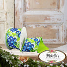 Shop For 2.5in Jumbo Blueberries Fused Ribbon: Lime Green